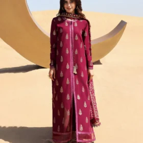 Lawn-3PC Embroidered Shirt with Digital Printed Jacquard Dupatta - 1331