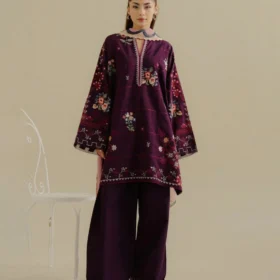 Lawn-3PC Embroidered Shirt with Digital Printed Jacquard Dupatta-1406