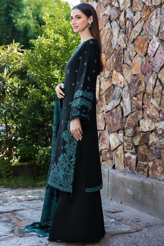 Lawn-3PC Embroidered Shirt with Digital Printed Jauqard Dupatta- 5098 - Image 6