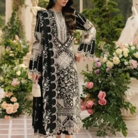 Lawn-3PC Embroidered Shirt With Khadi Net Embroidered Dupatta-5216