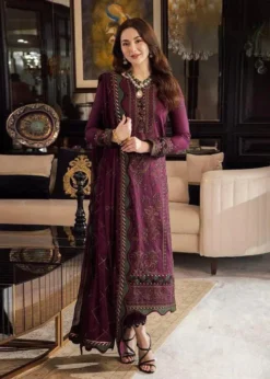 Lawn 3PC Embroidered With Chiffon Embroidered Dupatta- 5015