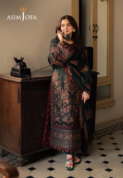 Lawn 3PC Embroidered With Chiffon Embroidered Dupatta-5084 - Image 5