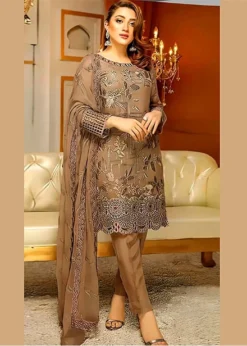 Lawn-3PC Embroidered with Chiffon Embroidered Dupatta-5186