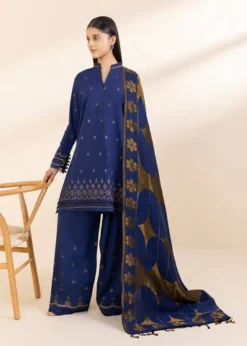 Lawn-3PC Embroidered With Digital Printed Dupatta- 1001