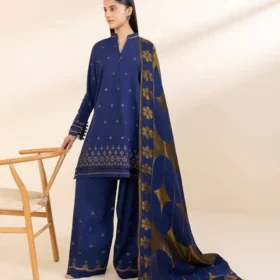 Lawn-3PC Embroidered With Digital Printed Dupatta- 1001