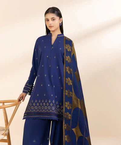 Lawn-3PC Embroidered With Digital Printed Dupatta- 1001 - Image 2
