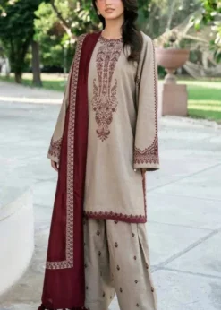 Lawn-3PC Embroidered with Digital Printed Jacquard Dupatta-5045