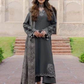Lawn-3PC Embroidered with Digital Printed Jacquard Dupatta-5050