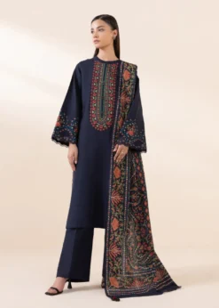 Lawn-3PC Embroidered with Digital Printed Jacquard Dupatta-5116