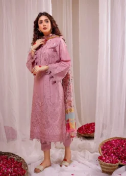 Lawn 3PC Embroidered With Digital Printed Jacquard Dupatta - 5125