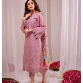 Lawn 3PC Embroidered With Digital Printed Jacquard Dupatta - 5125