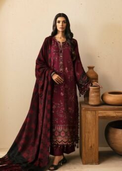 Lawn 3PC Embroidered with Digital Printed Jacquard Dupatta-5149