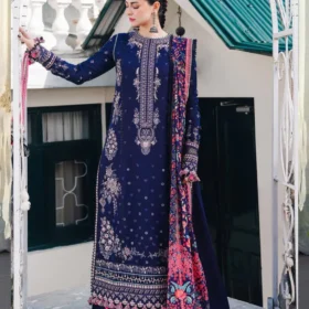 Lawn 3PC Embroidered with Digital Printed Jacquard Dupatta-5161