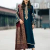 Lawn-3PC Embroidered With Digital Printed Jacquard Dupatta-5217