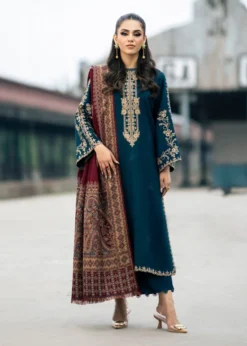 Lawn-3PC Embroidered With Digital Printed Jacquard Dupatta-5217