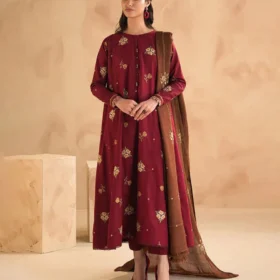 Lawn 3PC Embroidered With Lawn Embroidered Dupatta-5179